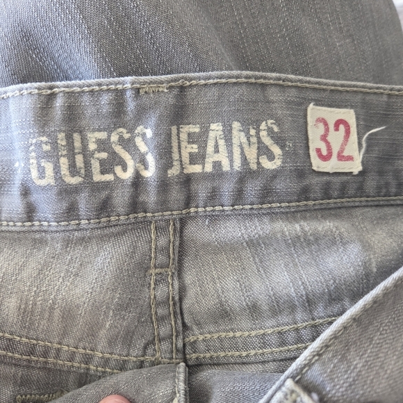 Guess Grey Flared Leg With Double Button Closure Womans Jeans Size 32 - Picture 5 of 6